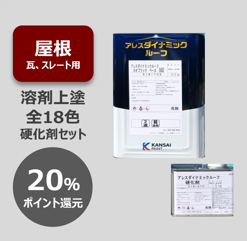 アレスダイナミックルーフ【15kgセット】 – 関西ペイント ブラーノ