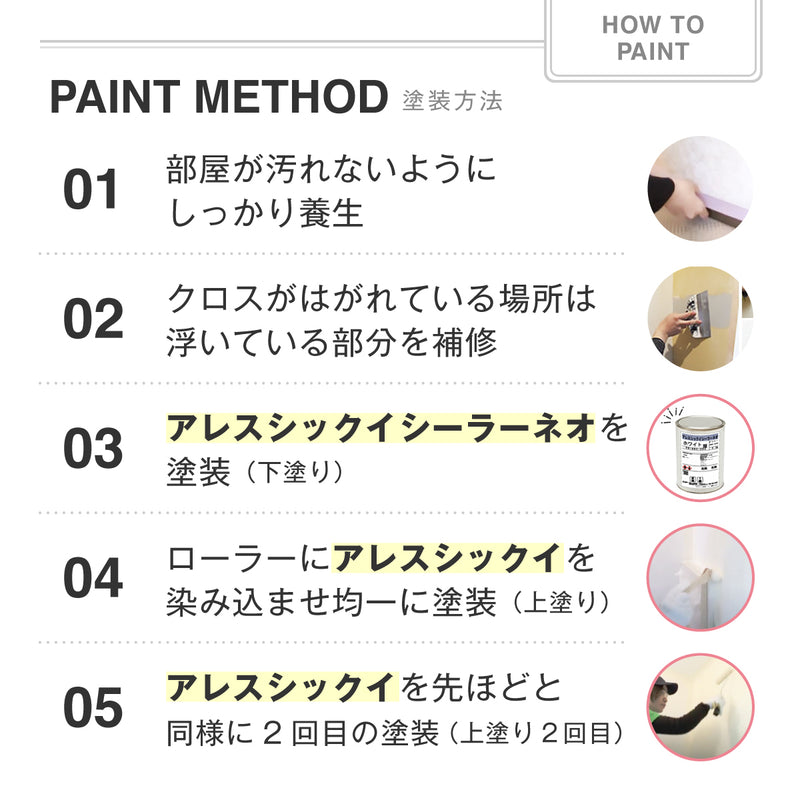 アレスシックイ 施工用道具セット